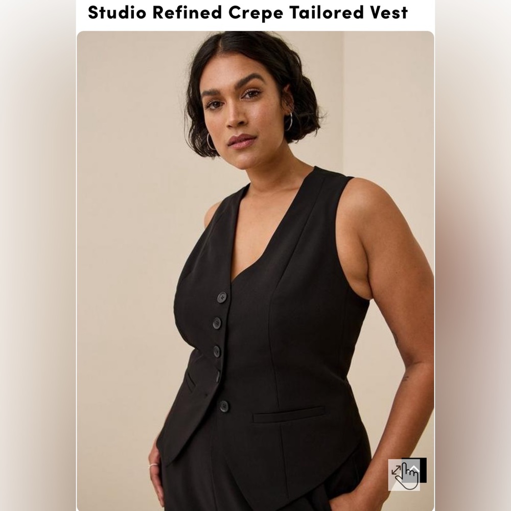 Black Torrid plus size vest